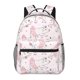 thumbnail image 1 of Balery Cute Piggy Ballerina Mochila Escolar Impresa, Mochila Ligera para Viajes Casual, Mochila Duradera y Cómoda Multifuncional, Mochila para Laptop-One Size, 1 of 5