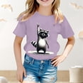 thumbnail image 2 of YUEHUA Girls T Shirts Kids Short Sleeve Shirts for Boys Crewneck Cotton Tshirts Basic Casual Tops Tees Summer Clothes, 2 of 5