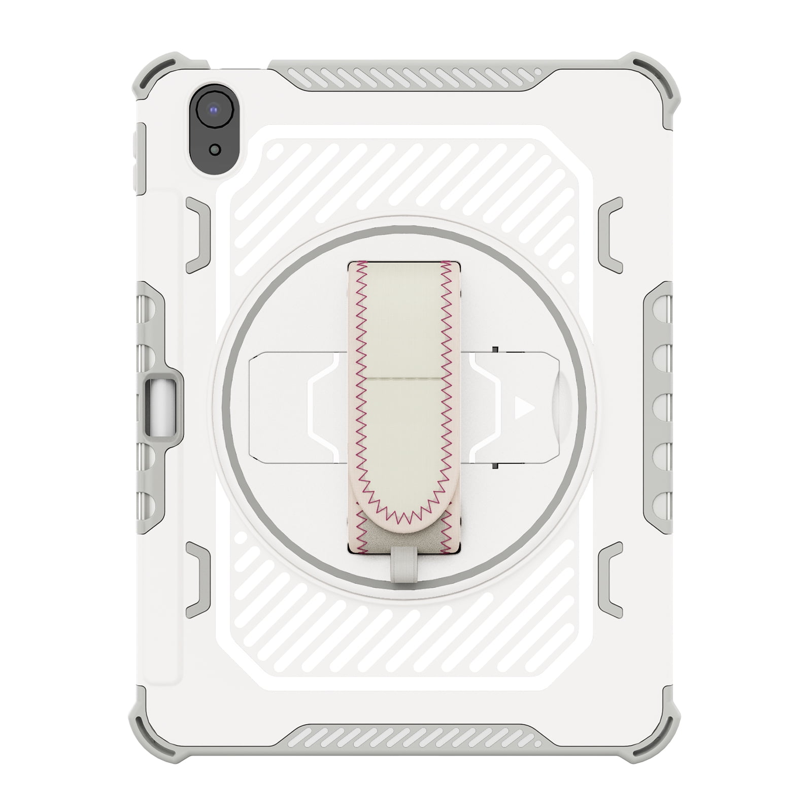 iPad 10th Generation Case 2022,TECH CIRCLE Military Grade Heavy Duty Shockproof Silicone Protective Cover for iPad 10th Gen 10.9 Inch 360° Rotatable Stand Pencil Holde Case for Girl Boy,Gray