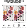 thumbnail image 2 of Watercolor Flowers Curtains-blackout Curtains Bedroom Decor Living Room Darkening Grommet Window Drapes 2 Panels Set 41"x63", 2 of 2