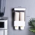 thumbnail image 4 of Joefnel Water Bathroom Cup Dispenser,Pull Type Cup Holder Disposable Cups,Adhesive Wall Mounted Cup Dispenser, 4 of 4
