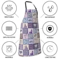 thumbnail image 5 of Kdxio Lavender Flowers Apron with Pockets Adjustable Kitchen Aprons for Men Women Waterproof Aprons for Cooking,Drawing,Crafting, Baking Household Cleaning, 5 of 8