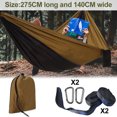thumbnail image 2 of Hamaca al aire libre ultraligera giratoria de nailon 210t, hamaca de cuerda transpirable simple y doble para acampar, 2 of 5