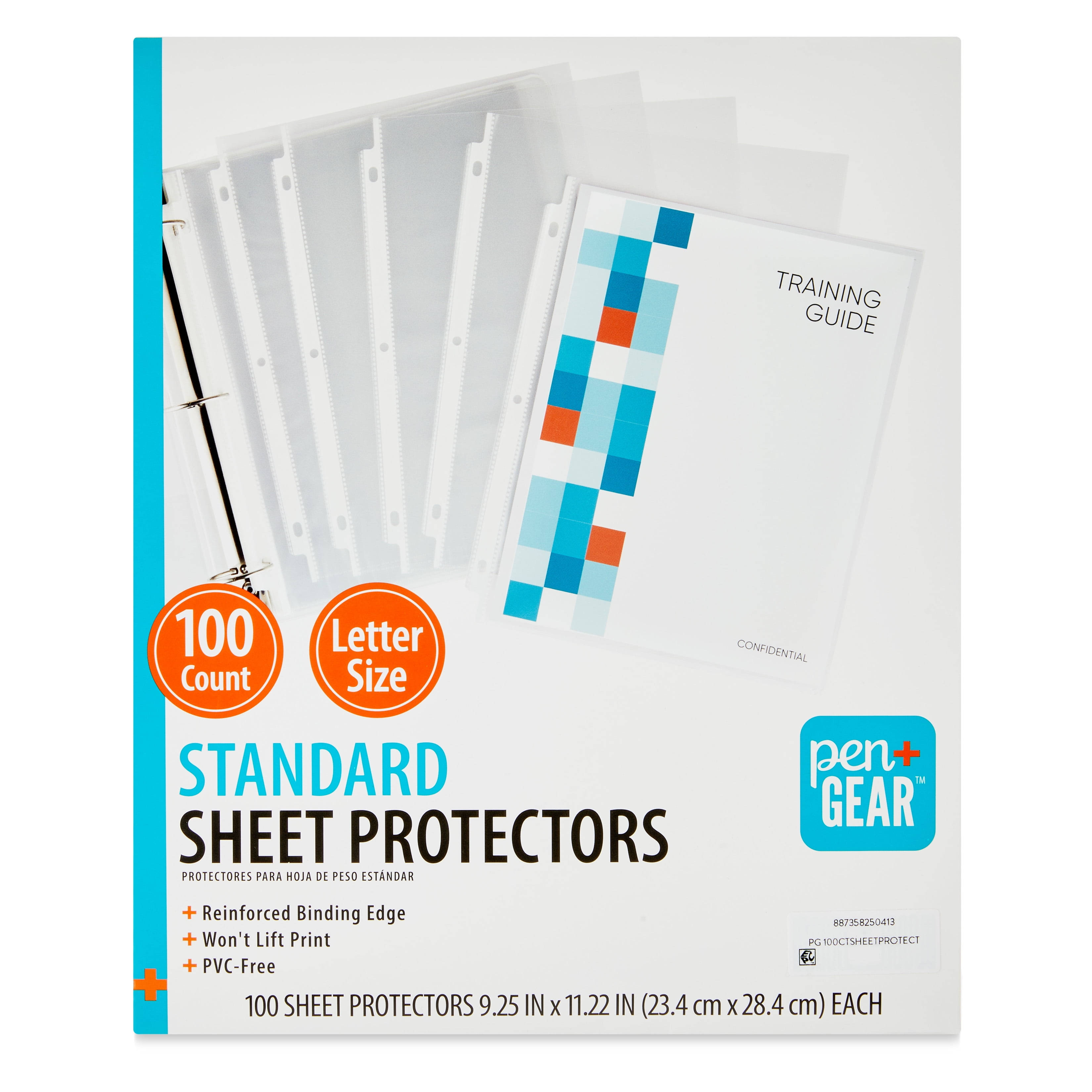 (4 pack) Pen+Gear Standard Sheet Protectors, 100 Count, Clear, Polypropylene,  8.5" x 11" (Model 25041)