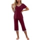 thumbnail image 2 of Pijama de bolsillo, conjunto de pijama para mujer, pijama transpirable, ropa de descanso, claridad notable, 2 of 6
