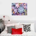 thumbnail image 4 of Nawypu  Canvas Print Wall Art Bouquet of Red, Blue, Pink Yellow Succulents Floral Plants Photography Realism Rustic Closeup Colorful Multicolor for Living Room, Bedroom, Office, 4 of 4