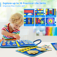 thumbnail image 3 of Busy Board Montessori Toys for Toddlers Preschool Learning Sensory Board, 3 of 8