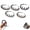 5 Colors 1PACK, variant on Wavy Crystal Headband Butterfly, Sparkling Glitter Wavy Headband with Teeth Clips for Daily Wear Party Wedding Style