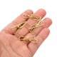 thumbnail image 4 of Uxcell 50 Piezas Clips de Alambre Metálico Hueco de 32 mm Mini Clip de Papel Color Dorado, 4 of 6