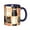NavyBlue, variant on Cute Cat Icons Coffee Mug Fun Custom Ceramic Mugs 11oz Black