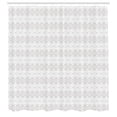 thumbnail image 2 of Ambesonne Damask Shower Curtain, Abstract Curvy Lines Art, 69"Wx84"L, White and Dust, 2 of 4