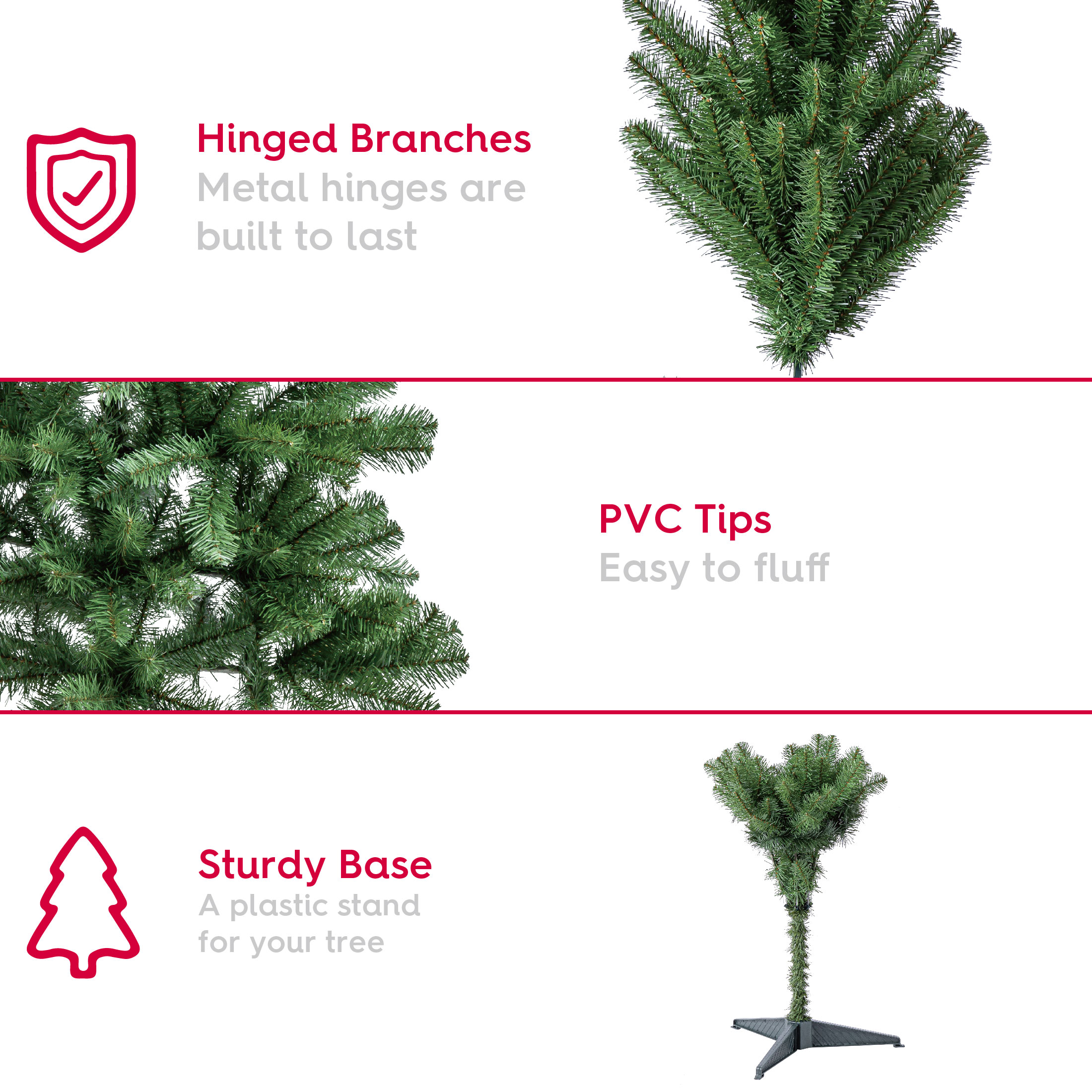 6' Wesley Pine Green Artificial Christmas Tree, by Holiday Time