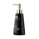 thumbnail image 1 of 1 dispensador de jabón con textura de mármol para cocina, baño, encimera, lavadero. 280ml negro, 1 of 9