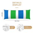 thumbnail image 2 of Body Pillow Cover Sierra-Leone Flag Long Pillow Case With Zipper Decorative Soft Cushion Bedding Pillowcase 20"X54", 2 of 6