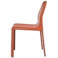thumbnail image 3 of Elite Living STAN Modern Leather Side Chair Terracotta, 3 of 5