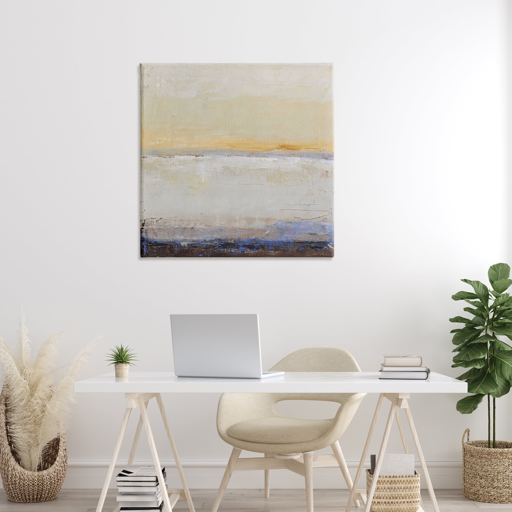 Sweeping Subtle Horizon Canvas Wall Art, design by Design Fabrikken
