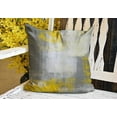 thumbnail image 2 of Grey and Yellow Abstract Art Pillow Cover, Gray Modern Artwork Decorative Throw Pillows Cushion Cover for Bedroom Sofa Living Room 20 x 20 Inch, 2 of 3