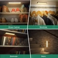thumbnail image 2 of LEPOTEC LED Motion Sensor Cabinet Light,Under Counter Closet Lighting, Wireless USB Rechargeable Kitchen Night Lights,Battery Operated Light,20 LED Light for Wardrobe,Closets,Cabinet,Cupboard,3 Pack, 2 of 8