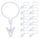 thumbnail image 1 of 80Pcs Curtain Rings with Clips Curtain Clips Curtain Hangers Clips Drapery Clips with Rings, 1 of 3