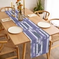 thumbnail image 3 of Purple Gray Table Runner - 48 Inch Long, Kitchen Dining Table Runner Dresser Scarves, Vintage Farmhouse Ombre Wooden Grain Farmhouse Decor for Coffee Tables Wedding Party Banquet, 3 of 8