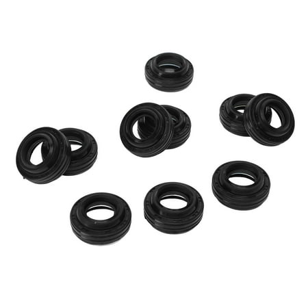Shaft Lip Seal Kit, 10 PCS Strong Sealing AC Compressor Shaft Seal Kit