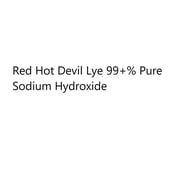 Duda Energy Red Hot Devil Lye - 99+% Pure Sodium Hydroxide, 6 Pack