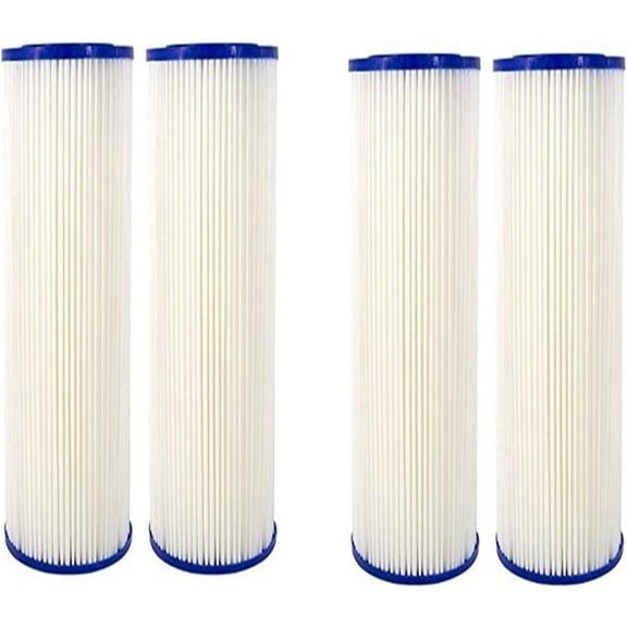 CFS COMPLETE FILTRATION SERVICES EST.2006 Compatible for American Plumber W20CLA Whole House Sediment Filter Cartridge 5 Micron Well Pump Irrigation (4)