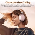 thumbnail image 4 of Bluetooth Headphones Over Ear, 65Hrs Playtime Wireless Headphones,Bass Boosted by 90%,Lightweight Headset with Deep Bass, Clear Call with 4 Noise Cancelling Mics,Low Latency for Travel Work Cellphone, 4 of 8