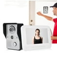 thumbnail image 3 of Video Doorbell Intercom with  System, 7in Video Door Phone Night Vision IR CUT 2 Way Audio Remote Unlock Rainproof Doorbell for Home Safety, 3 of 7