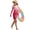 Hot Pink, variant on Girls One Piece Swimsuit 12-14 Trim Wrap Tie Back Tankini for Girls Lightweight Color Block Beach Skirt Cute Ruched Bathing Suit Removable Chest Pad Swimwear with Cover Up Pants Pink15-16 Years