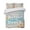 Pink Blue White, variant on Quilts King Size, Summer Beach Ocean Soft Comforter Bedding Set for Bed, Vintage Flowers Coastal Starfish Lightweight Quilted Bedspread with Pillow Cover(2 Pieces) for All Season, 96x106 Inch