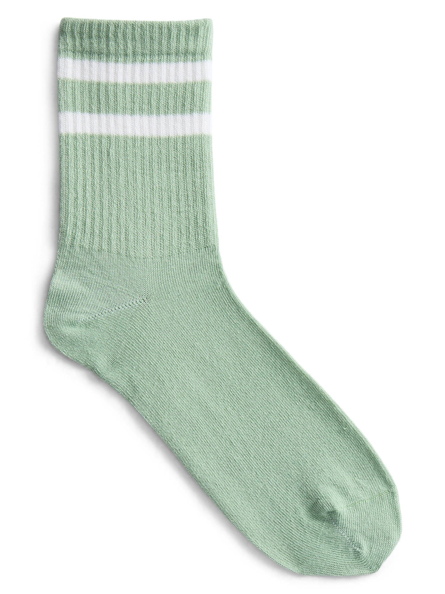 No Boundaries Ribbed Mid Crew Socks, 6-Pack, Women's, Shoe Sizes 4-10