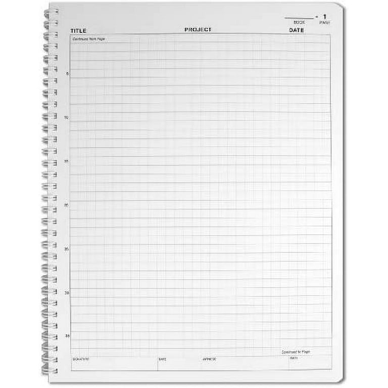 BookFactory Carbonless Lab Notebook (scientific Grid Format) - 8.5 x 11, 50 Sets of Pages, 100 Sheets Total - Duplicator
