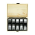 thumbnail image 2 of Caja De Madera Para Almacenamiento De Monedas, Estuche Protector Para Cápsulas De Monedas, 50 Uds. Sunnimix caso de titular de la moneda, 2 of 8