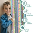 thumbnail image 3 of Blackout Kids Curtains,Colorful Striped Cartoon Unicorn Pattern Childrens Insulated Curtains Set Of 2,Bedroom Essentials,Toddler Room Decor 52"x63", 3 of 5