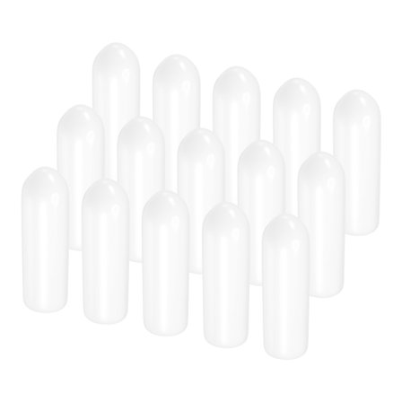 Round End Caps Rubber Cover 1/8" Vinyl Screw Protector for Screw Bolt Pipe Tubing 100pcs