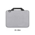 thumbnail image 2 of Bolsa para computadora portátil Sonducket Organizador electrónico Forro polar a prueba de golpes Gris 15-16 pulgadas, 2 of 6