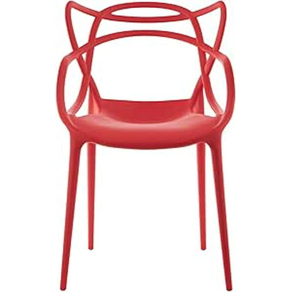 -KYN - Set de 4 Sillas VIBRANTIA (COLOR ROJO).