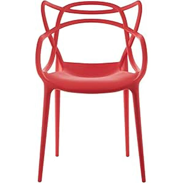 -KYN - Set de 4 Sillas VIBRANTIA (COLOR ROJO).