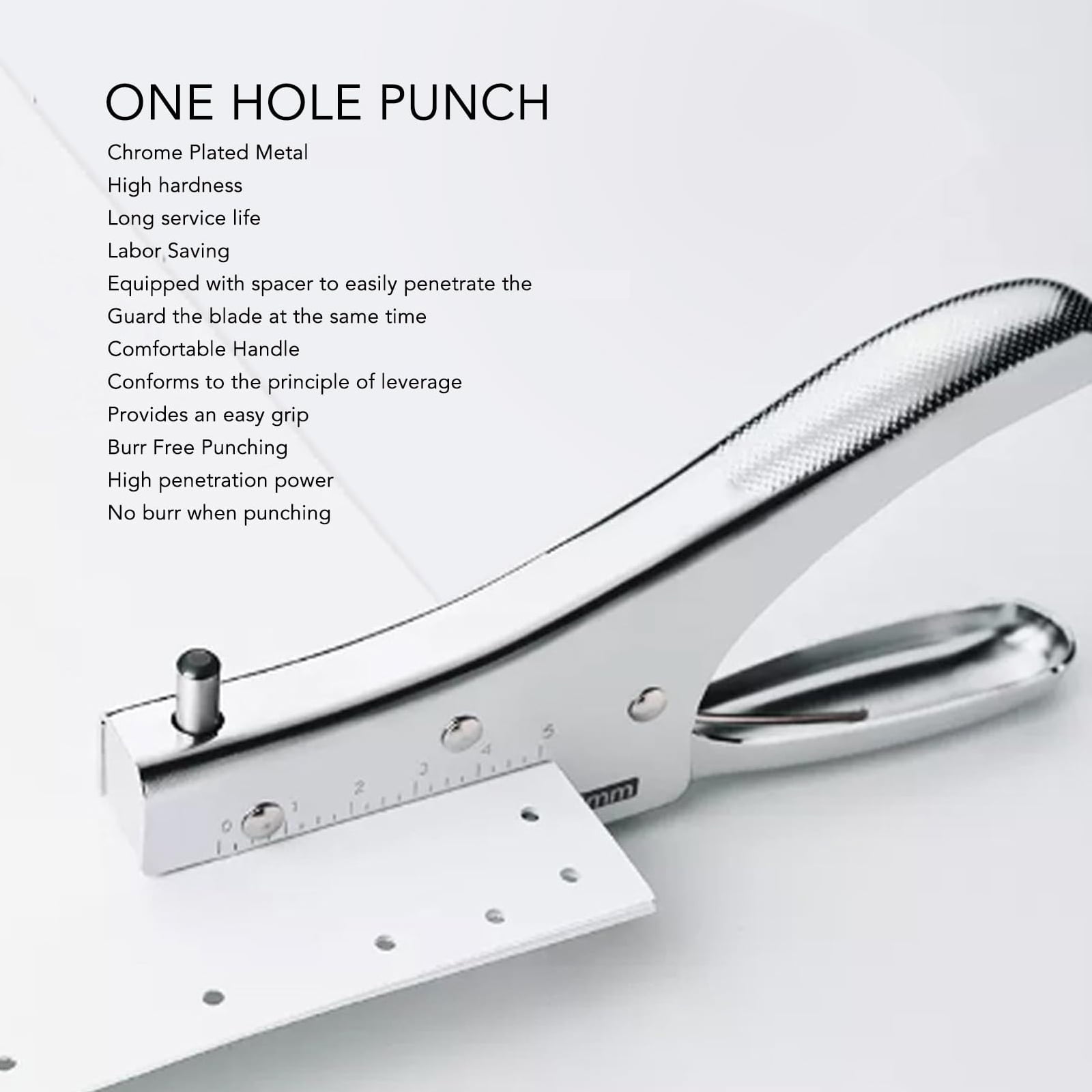 Portable Hole Punched 3mm 6mm Paper Puncher Single Hole Puncher Manual Hole Puncher Round Hole Hand Tool