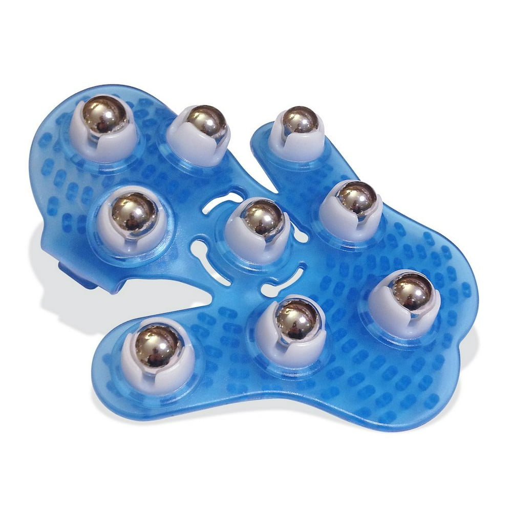 Metal Rolling Ball Massage Body Palm Massager Glove Pain Relief Device