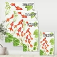 thumbnail image 4 of Designart ' Ancient Goldfishes Among The Lotus Leaves ' Nautical & Coastal Canvas Wall Art Print, 4 of 4
