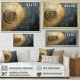 thumbnail image 4 of Designart "Spiraling In Golden Twilight III" Abstract Spirals Floater Framed Wall Art Prints, 4 of 5