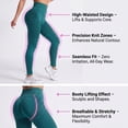 thumbnail image 5 of 3D Leggings for Women, High Waisted Body Sculpt Compression Workout Leggings, Yoga Pants, Pilates, Gym, Casual, 5 of 7