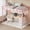 Pink, variant on Loft Bed with Ladder and Arched Guardrail - Enhanced Safety with 15-Inch Guardrail and Anti-Tip Brackets, Heavy-Duty Steel Slats Support Up to 350 Lbs, Durable and Safe for and Adults