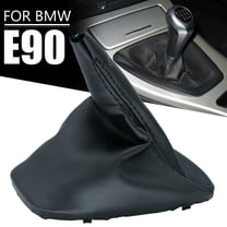 AUTOXBERT Leather Shift Boot Gear Gaiter Dust Cover Case Black for BMW E90 E91 E92 E93 8037308 LHD