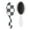 White-408, variant on Ethnic Boho Style Hair Brush, Artistic Detangler Paddle Comb with Rustic Vintage Print, Gentle for All Hair Types