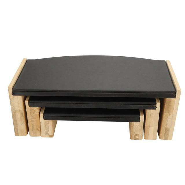 Juego de 3 soportes para exhibición de joyas, elevadores para aretes, anillos, collares y pulseras.