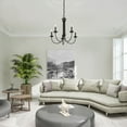 thumbnail image 6 of 42685-07 Livex Lighting Estate - 5 Light Chandelier in Farmhouse Style - 25 Inches wide by 24 Inches high-Bronze Finish    -Traditional Installation, 6 of 10