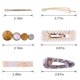 thumbnail image 2 of 20 pinzas para el pelo con perlas, pasadores para el pelo con perlas, pasadores de resina acrílica de macarrón artificial dulce, 2 of 5